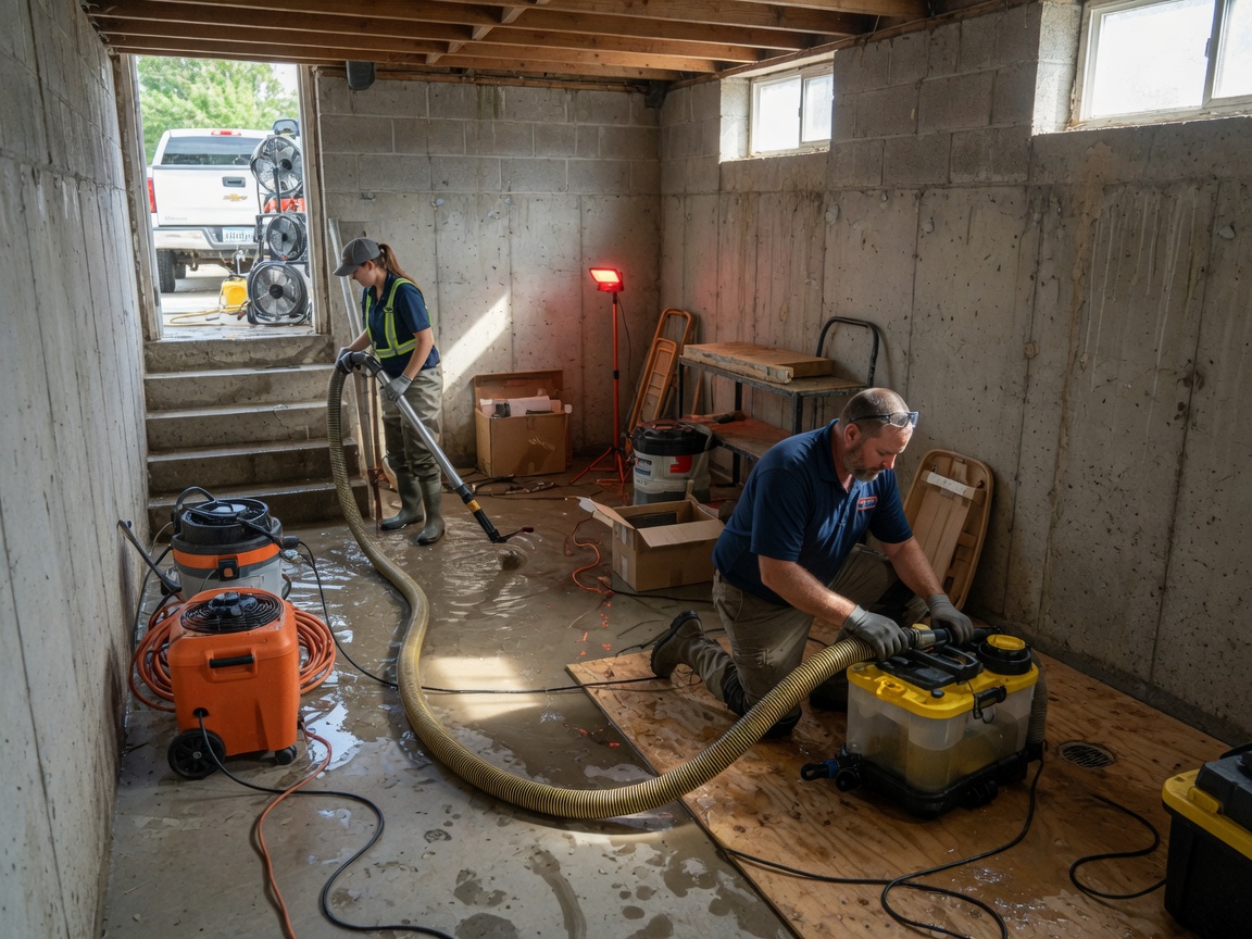 Basement Water Removal in Glenwood, IA