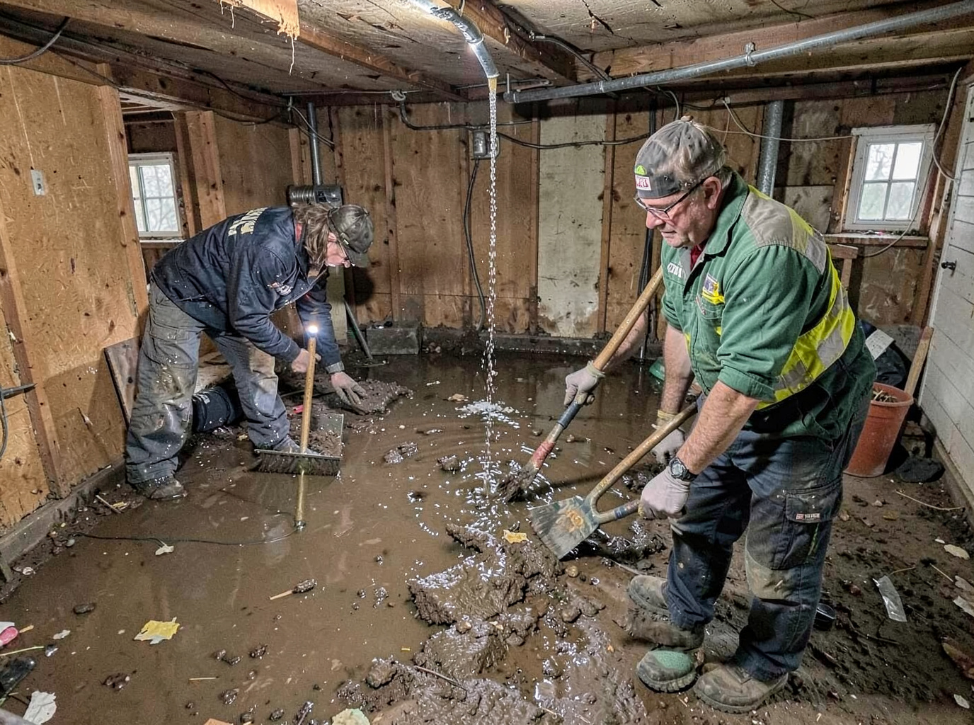 Residential Basement Flood Cleanup in Ogden, IA