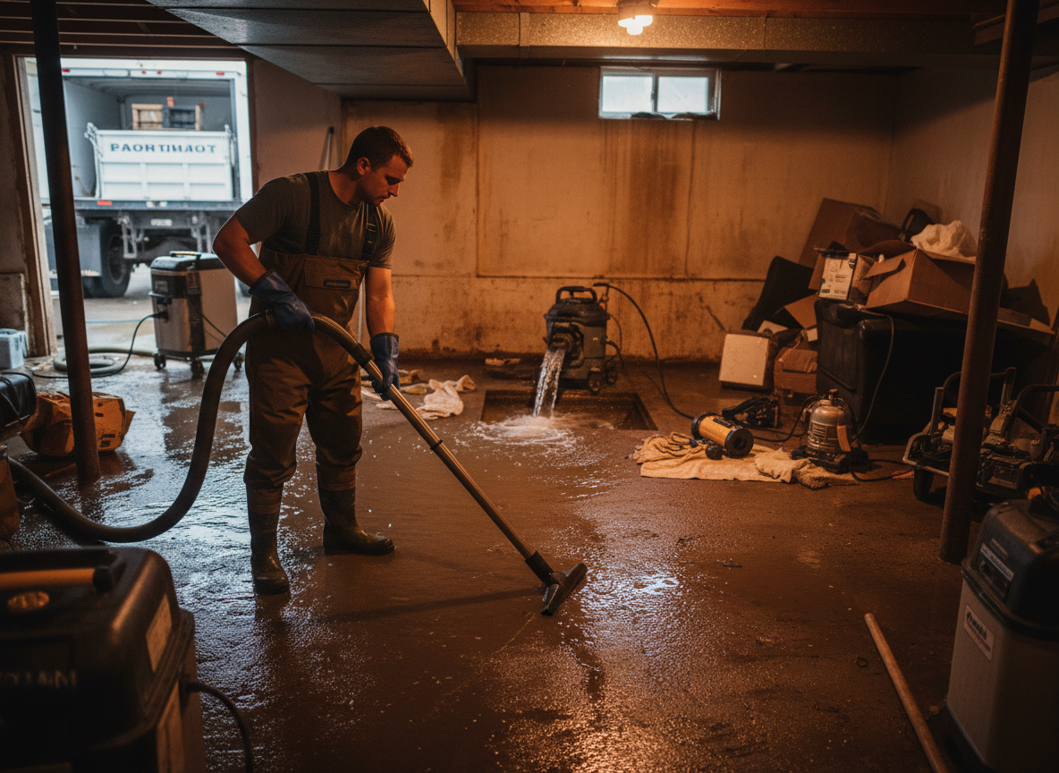 Sump Pump Failure Water Cleanup in Ogden, IA